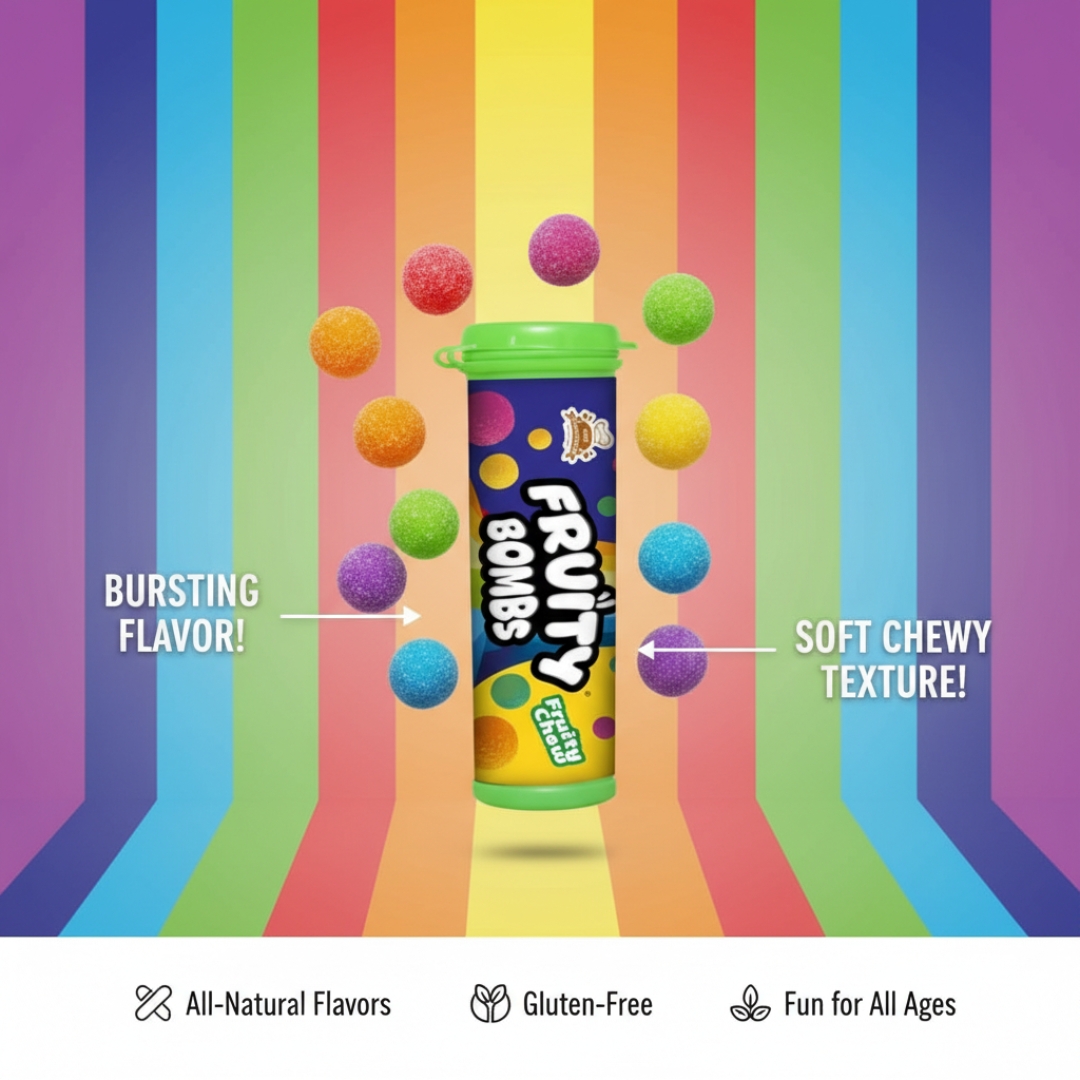 FRUITY BOMBS - Fruity Chew Candy - Image 3
